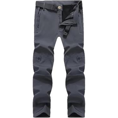 Imagem de Jaqueta Masculina Com Capuz De Inverno Conjuntos De Calças De Lã Tático Militar Ao Ar Livre Caça Com Vários Bolsos, Gray Pants Only, XL