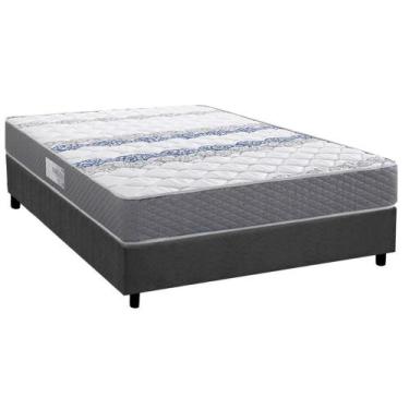 Imagem de Cama Box Casal: Colchão Ortopédico Herval D60 / AG65 Timeless + Base C