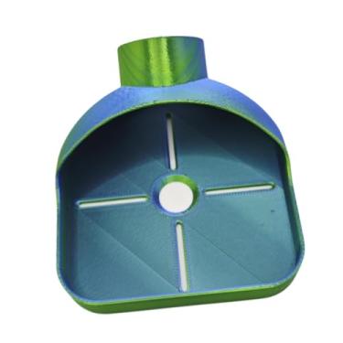 Imagem de Esquirla Coletor de Pó de Furadeira com Guia, Montagem Simples, Universal para Drywall, Placa de Teto, Versátil, Reutilizável, 8,5 X 10,3 Cm, Acessórios, verde