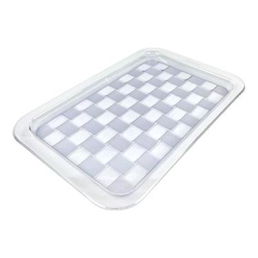 Imagem de Bandeja Ibiza Retangular Em PS Cristal Multiuso 39x25cm - Keita, K07