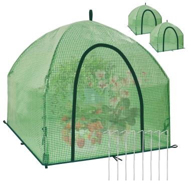 Imagem de Coberturas quentes para plantas de inverno de 91 cm x 91 cm x 91 cm - capa de cama elevada, acelerador de fileira de jardim, barraca quente proteção contra congelamento cúpulas de umidade para