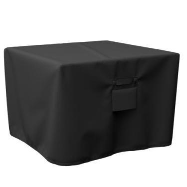 Imagem de Capa de lareira quadrada de 91 cm da Shinestar, adequada para mesa de bombeiro de 81 a 89 cm, à prova d'água e resistente a desbotamento, proteção para todas as estações – 91 cm de largura x 91 cm de profundidade x 61 cm de altura.