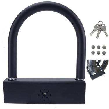 Imagem de Cadeado Trava de Moto Bike Alarme Anti Furto Bicicleta Motocicleta Pot