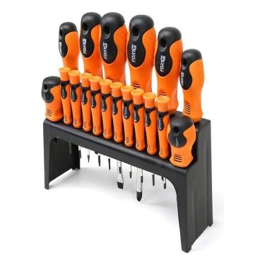 Imagem de 2X Jogo De Chave De Fenda/Phillips Com 18 Peças Fortgpro Fg8