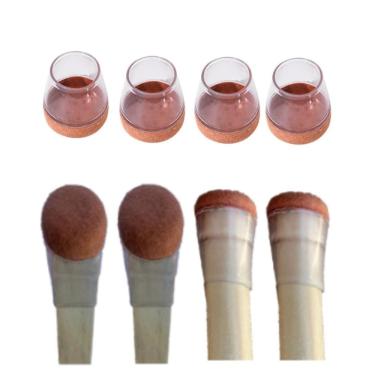 Imagem de Kit 4 Pé Silicone Moveis Feltro Quad 15Mm Red 20Mm 23Mm