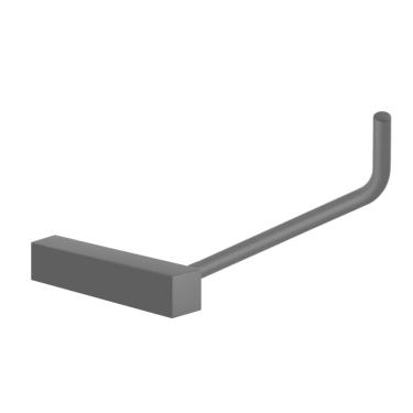 Imagem de Porta Papel Higiênico Preto Fosco Papeleira Suporte Para banheiro Troia