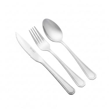 Imagem de kIT 36 Facas De Mesa, Garfo De Mesa, Colher De Mesa. P/Cozinha, Pizzaria, Restaurantes.