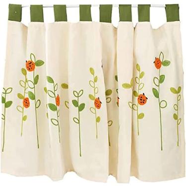 Imagem de Cortina curta para cozinha cortina de janela tratamento níveis cortina para quinta, bistro cortina decorativa bolso cortina curta de sanefa, meia café cortina para casa de banho pequenas janelas, 1