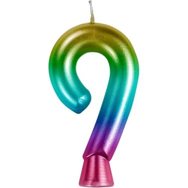 Imagem de Vela de aniversário Rainbow Metallic 9 1ct