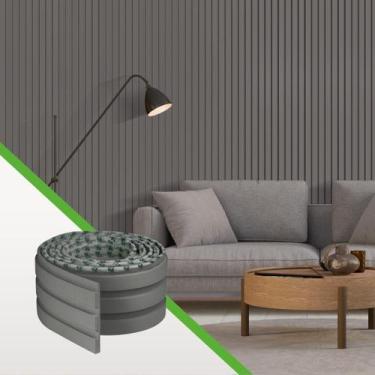 Imagem de Painel Ripado Laminado de EVA Autocolante Decoração Fácil Instalação  