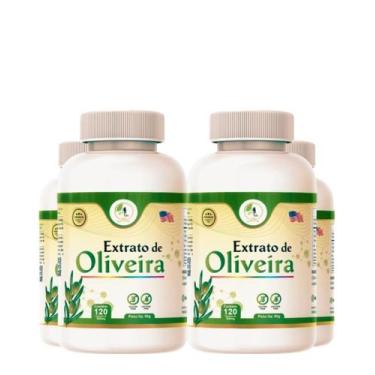 Imagem de KIT 4 Un. Suplemento Extrato de Oliveira 120 Cápsulas 500mg Fits Life