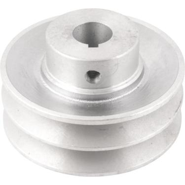 Imagem de Polia Alumínio 2 Canais Perfil A 90mm com Furo 3/4" - Vonder