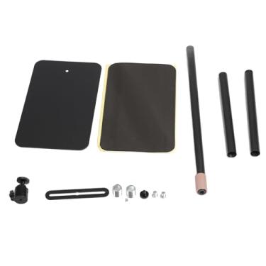 Imagem de Mbeysaq Suporte de projetor ajustável de 160 cm de altura com suporte oculto para câmera de telefone e projetor - Aço carbono e ABS - Montável na parede - Uso de negócios e home theater