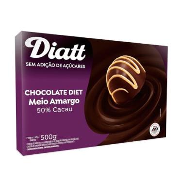 Imagem de Diatt Barra Meio Amargo 50% Cacau 500g