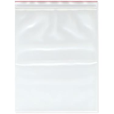 Imagem de Minigrip Red Line 30,5 cm x 38,1 cm (pacote com 50), 6 mil sacos de plástico recicláveis com zíper duplo industrial