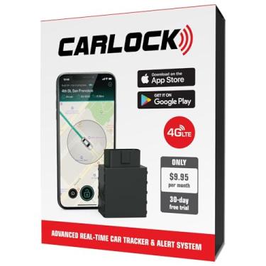 Imagem de CARLOCK Dispositivo antifurto para carro - rastreador de carro 4G em tempo real e sistema de alarme de carro. Vem com dispositivo e aplicativo de telefone. Rastreia seu carro em tempo real e notifica