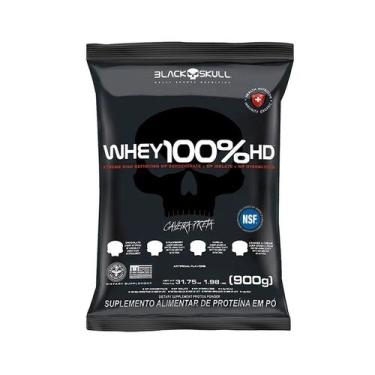 Imagem de Whey 100% HD Refil (900g) - Sabor: Baunilha - Black Skull