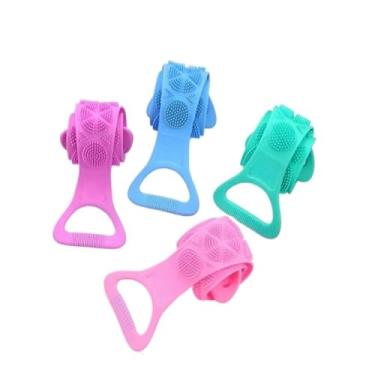 Imagem de Esponja Silicone Massageadora Escova Banho Lava Corpo Todo Bucha Esfoliação(4)