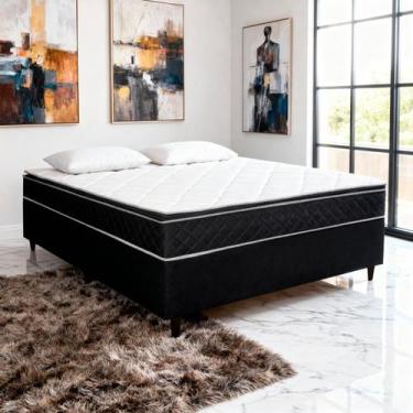 Imagem de Colchão Casal D33 Paraiso + Base 138x188x60 Bom Pastor