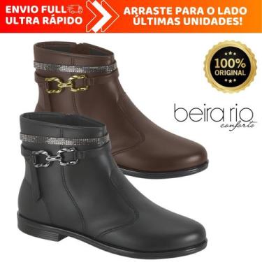 Imagem de Bota Feminina Lançamento Beira Rio Anabela Salto Baixo Com Brilho Maci
