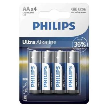 Imagem de Pilhas Aa Alcalina Long Lasting Power Philips 4 Unidade