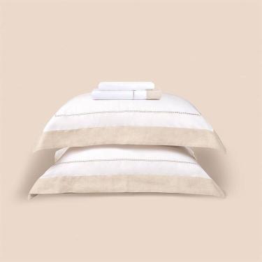 Imagem de Jogo de Cama Queen Altenburg Haus Algodão Egípcio e Linho Supremo Bege Instinto