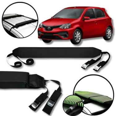 Imagem de Rack Teto Prancha Surf Carro Com Cinta Toyota Etios - BR18