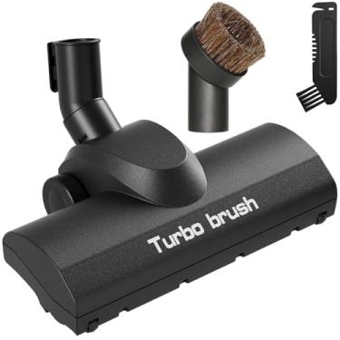 Imagem de Kodahome Conjunto de escovas de piso turbo, acessório de vácuo preto com escovas de limpeza, compatível com aspiradores de pó secos e úmidos de 3,8 cm