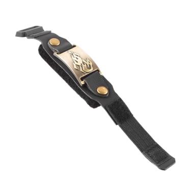 Imagem de Fockety Correia de Mudo de Corda de Guitarra, Amortecedor de Baixo de Couro PU Com Anéis de Metal Anti-uivo Redução de Ruído, para Guitarra Clássica Acústica Elétrica de 6 7 Cordas e Baixo (Chama