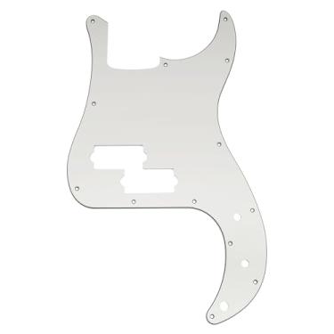 Imagem de Musiclily Protetor de graves Pro de 13 furos para graves Squier Sonic Precision, 3Ply White