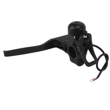 Imagem de equlup Alça de freio de scooter elétrica, alavanca de freio com sino antiderrapante peças de alavanca de guidão kit de montagem de freio para scooter elétrica F30 F40 MI4PRO