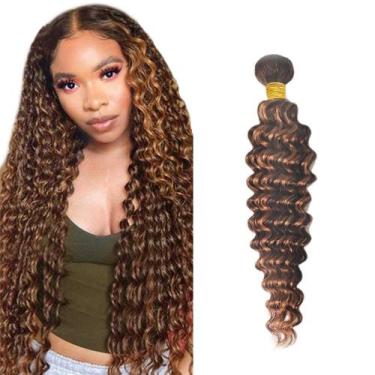 Imagem de Pacotes de cabelo Freiuoke Deep Wave Brown Highlight P4/30 26"