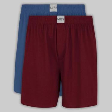 Imagem de Kit 2 Sambas Canção Algodão Lupo Sortidos 18611, Azul, Marsala, M