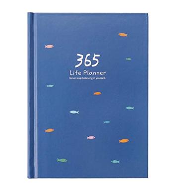 Imagem de Diário Diário Plano Diário Gerenciamento de Tempo Agenda Dia Aprendizagem Bloco de Notas do Aluno Agenda Caderno de Livro (Cor: Azul)