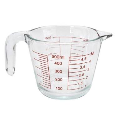 Imagem de Jarra Medidora Copo Medidas Vidro Temperado 500ml Cozinha - Clink