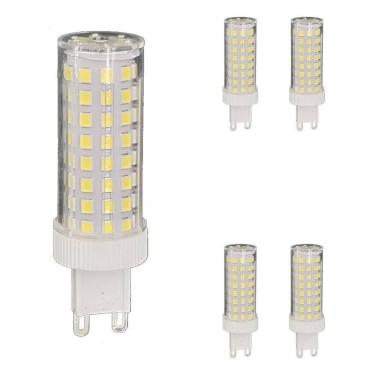Imagem de 5X Lampada Led Halopim G9 15W 96 Leds Para Lustr Branco-Frio