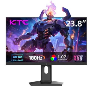 Imagem de KTC Monitor de jogos de 24 polegadas 180Hz - monitores de computador 2K 1440P, monitor IPS rápido com HDR 400, sincronização adaptativa, até 185Hz, HDMI 2.0 e porta de exibição 1.4, altura ajustável