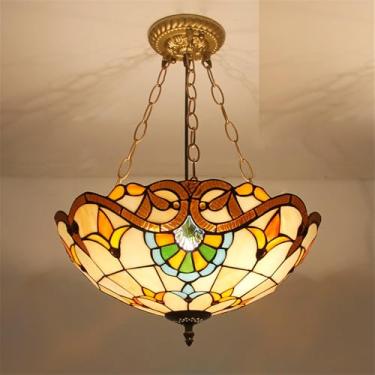 Imagem de Luminária pendente contemporânea de vidro colorido com LED, estilo americano luxuoso e criativo, para sala de estar, restaurante, quarto, hotel, casa de campo, corredor, café, bar ou escada