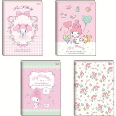 Imagem de Caderno Brochurão Capa Dura MY Melody 80 Folhas Pacote com 5 - Jandaia