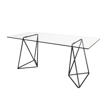 Imagem de Mesa De Escritório Cavalete Arame Bela Vista Preto