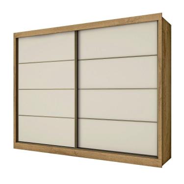 Imagem de Guarda Roupa Sevilha 2 Portas 100% Mdf Mademarcs Amêndoa-off White-amêndoa