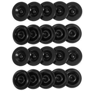 Imagem de Eldraqth 20 peças de tampão de cubo de reboque plugues de borracha de 5 cm para eixo de reboque tampa de poeira tampa de graxa do copo central da roda para a maioria dos reboques de 2000 a 1,587 kg