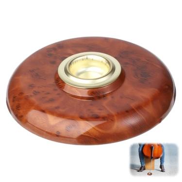 Imagem de Suporte antiderrapante para violoncelo Rock Stop para violoncelo, suporte antideslizante com tapete antiderrapante marrom Slipstop Endpin rest Endpins Suporte para protetor de chão