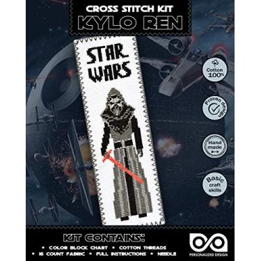 Imagem de Kit de bordado "Star Wars: Kylo Ren" - Kits de marcadores contados com ponto cruz