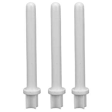 Imagem de Máquina de costura Carretel de plástico branco Acessórios de alfaiataria 3 peças artesanato EnthusiastSpoolPinSpoolThreadManagement.