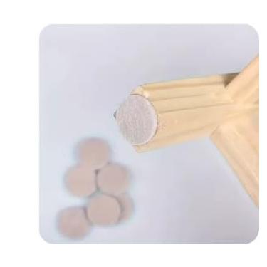 Imagem de Protetores Para PéS De MóVeis — Adequados Para Cadeiras, Mesas, SofáS E Geladeiras, Evitando ArranhõEs No Piso(Placa Cinza 24x24)