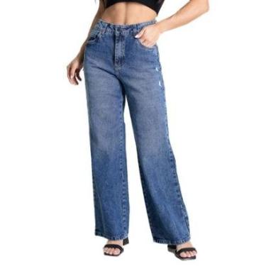 Imagem de CALCA F PETIT WIDE J SAV LE2818/25 - INDIGO 40-Feminino