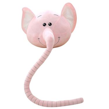 Imagem de Boneca de brinquedo de pelúcia rosa, elefante de nariz comprido, 45 cm