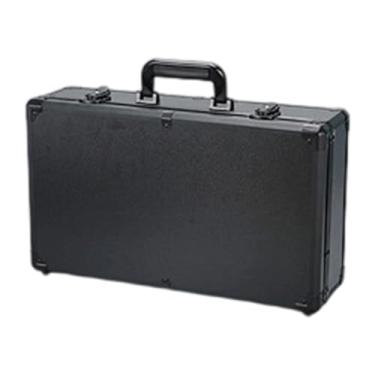 Imagem de IEUDNS Caixa de ferramentas portátil, estojo para ferramentas elétricas, alumínio com inserção de espuma, organizador de peças para oficina, caixa de, Preto, 48x28x14cm