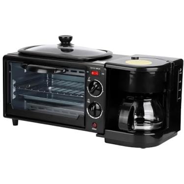 Imagem de 3 em 1 Cafeteira, Forno e Grill Multifuncional, Preto, 12L, Timer 30min, Jarra 1000ml, Potência 2800W, Alumínio e Vidro, 46cm Comprimento